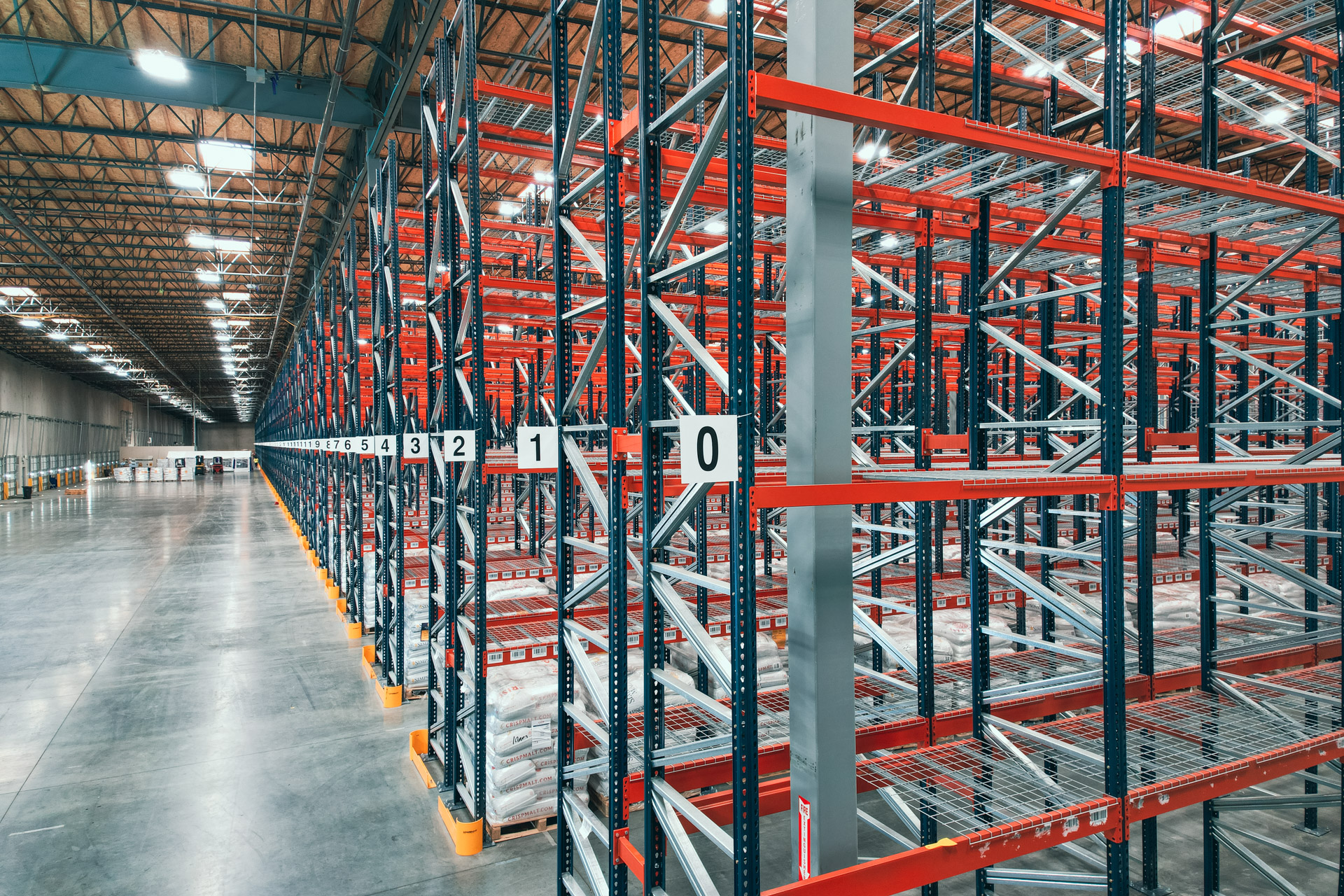 Industrial pallet racking warehouse in Chester
